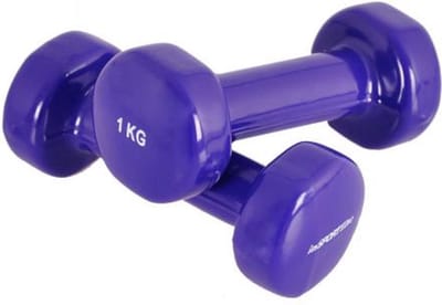 Dumbells set van 2x1 kg Paars