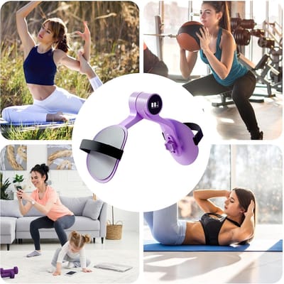 Dij Trainer - Bekkenbodem Trainer - Onderlichaam Vormen - Slimme Trainingsmonitoring - 25 x 14 x 8 cm - Paars