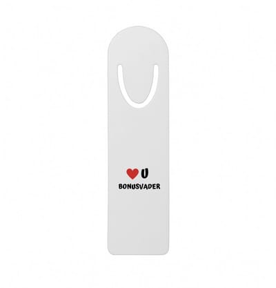 Hacebo® - love u bonusvader metalen boekenlegger - Papa - de liefste bonusvader - vader cadeautjes - vaderdag - verjaardag - geschenk - kado Bladwijzer boekenleggers - 12.7 cm x 3.2cm