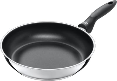 Roestvrijstalen Koekenpan 28 cm met Antiaanbaklaag