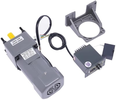 Elektrische Motor - Toerentalmotor Gearmotor - Industriële Automatisering - Traploos Instelbaar - 250 W - Grijs