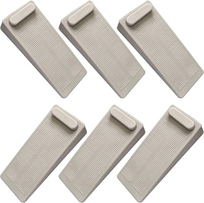 Deurstopper van Rubber - Antislip Voor Muren en Meubels, Vloerwig (6 Stuks)