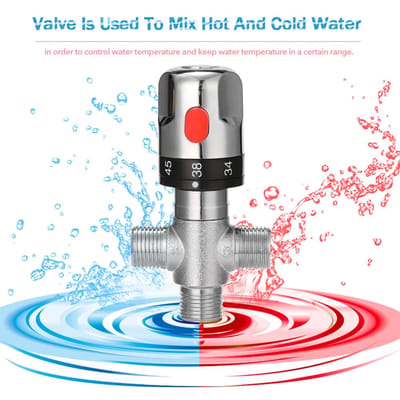 Badkamer Verstelbare Thermostatische Mengkraan Messing Watermenger Warm Koud Water Mengtemperatuur Regelventiel Voor Thuis Type 1
