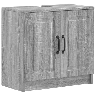vidaXL - Wastafel - kabinet - voor - de - badkamer - UTRECHT - Grijs - Sonoma