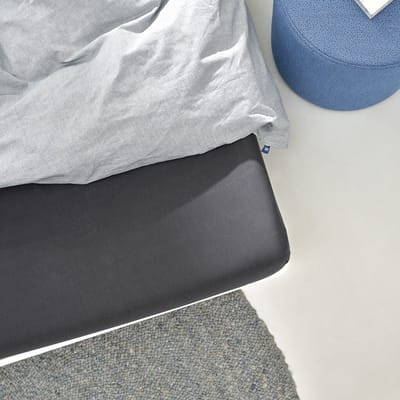 Auping Jersey 235 hoeslaken voor matras - 80/90/100 x 200/210/220 cm - Antraciet - Biologisch katoen
