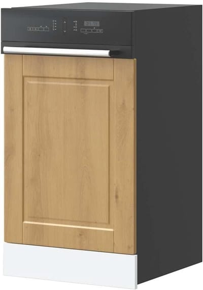 Generisch Afwasmachine afdekplaat Porto Artisan-eiken 45x1,5x67 cm,jiangboyue-854136