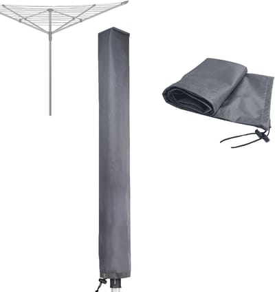 Namajunas - Wasmolen beschermhoes - 600D afdekking waterdicht 180 x 18 x 18 cm - Hoes met ritssluiting voor Leifheit, Brabantia en Vileda droogmolens - Waterafstotend & UV-bestendig, voor alle modellen