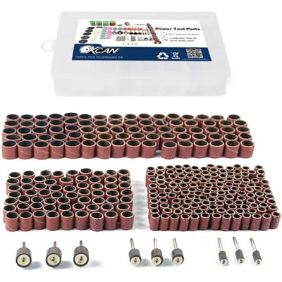 Kit de tambour de ponçage, 338 pièces, forets à ongles, accessoires Dremel polis, outil rotatif 338pcs