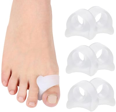 Gel Teenspreiders 12 stuks, Teenspreiders voor mannen en vrouwen, Teenrechtrichter, Teenspreiders, Correctie van knobbels, Hamerteen, Overlappende tenen