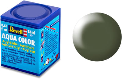 Revell Hobbyverf Acrylverf - Aqua #361 Olive Green - Satin - RAL6003 - Acryl - Verf potje - 18 ml