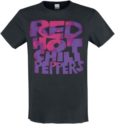 Red Hot Chili Peppers Amplified Collection - RHCP Neon Pink Heren T-shirt - zwart - S