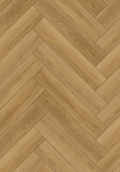 Mexen Chattanooga vinyltegels visgraat 635 x 127 mm SPC 6,5 mm, onderlaag 1,5 mm, 4 V-voeg, Eiken - F1178-0635-127-505-4V1-01