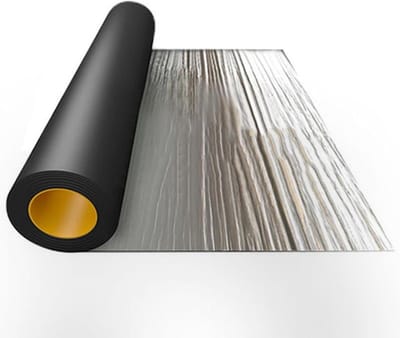 Bitumen Daktape - Reparatietape Waterdicht - Lekkages Afdichten - Aluminiumfolie Buitenkant - 1 x 32.8ft - Zilver