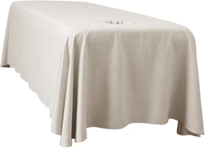 Massagetafellaken - Massagehoes - Salon Gebruik - Met Gezichtsgat - 290x180 cm - Kaki