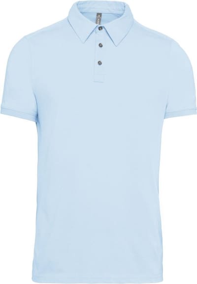 Kariban Heren Jersey Gebreide Polo Shirt (Hemelsblauw)