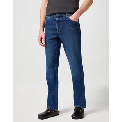 Wrangler Texas The Rock Denim Blue Jeans Größe: W30L32 | Relaxed Fit Outlet | Herren | Blau