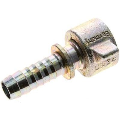 15 mm & G3/4'' Stalen/gietijzeren Slangpilaar Binnendraad en Veiligheidskraag DIN 8537/20033