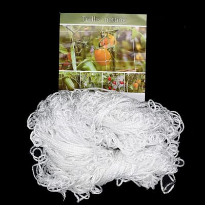 Klimplantennet 1,67m × 10m, grootmazig steunnet, tuintrellis geschikt voor tomaten, druiven, komkommers en overige klimplanten