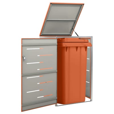 vidaXL - Containerberging - enkel - 69x77,5x115 - cm - roestvrij - staal