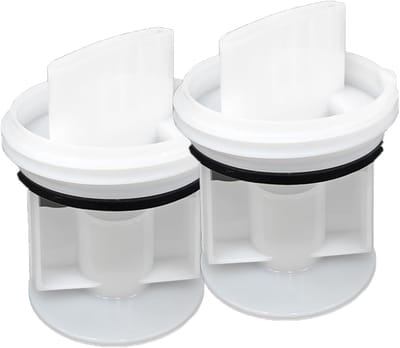 2 Stuks Wasmachine Pluizenfilter Filterelement Geschikt voor Bosch Siemens, Wasmachine Afvoerpomp Filterelement Pluizenfilter Voor Wasmachine Wasdroger 00647920/00602008/00605010