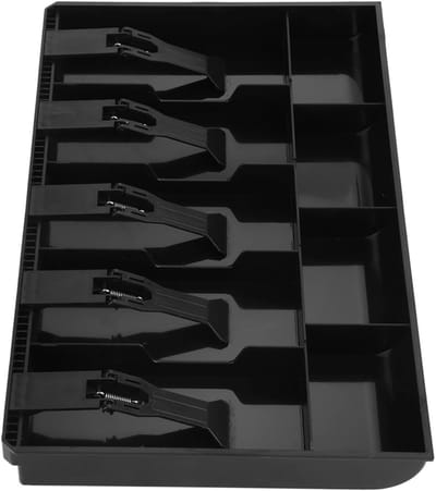 Schuifladenelement Geld - Spaarpot Opbergdoos - Geld Sorteren - 5 Cassettes - 405 x 245 cm - Zwart