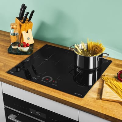 Inductie kookplaat 60 cm met 4 kookzones en flexzones | 8,2 kW | Touch Slider bediening