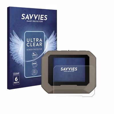 Savvies - Screenprotector voor Garmin Xero C1 Pro - Folie Beschermfolie transparant 6 Stuks