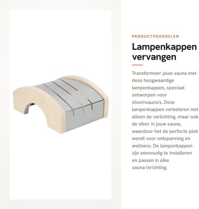 Dailygoods - Lampenkappen vervangen - Stoomsauna-accessoires - Ideaal voor sauna-ervaring - Sauna-lamp - Verlichting - Geschikt voor elke sauna - Mode...