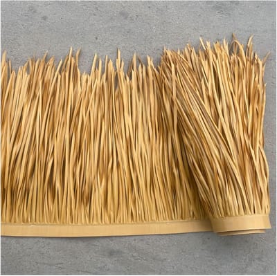 Kunstmatige Palm Rieten - Stro Rollen - Tuin Decoratie - Levendig Realistisch - 0.6x4m - Geel