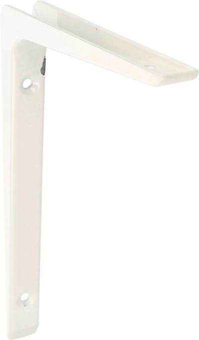AMIG Plankdrager - planksteun - aluminium - gelakt wit - H200 x B150 mm - boekenplank steunen