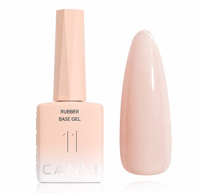 Canni - Rubberbase - 10 ml - HEMA-vrij - TPO-vrij - Rubber base - Rubber base coat - Rubber base gellak - Rubber base gel - Rubberbase gellak - Rubberbase clear