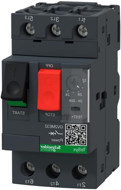 Motorbeveiligingsschakelaar - Motorbeschermingsrelais - Motoren Beveiligen - Thermische en magnetische triggers - 24-32A - null