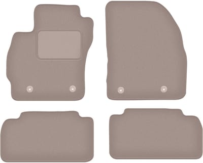Beige velours matten voor: Mazda Premacy III minivan (2010-)