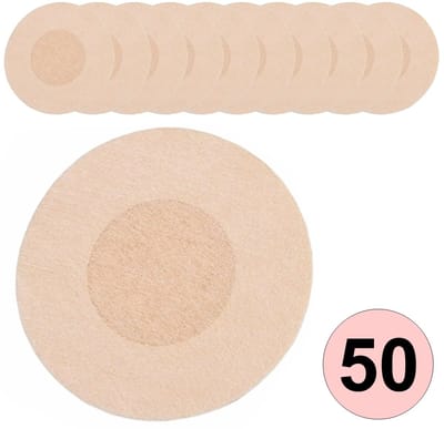 Fako Bijoux - 50x Tepelstickers - Tepelbedekker - Tepelplakkers - Tepel Stickers - Nipple Covers - Tepel BH - Rond - 25 Paar - 50 Stuks