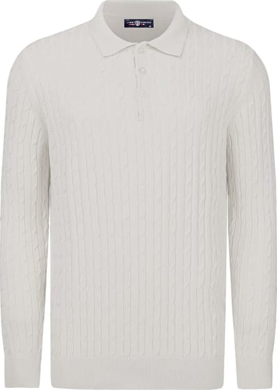 Jimmy Sanders Trui - Sweater - 100% Katoen Heren Ecru - M