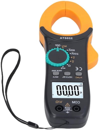 Digitale Stroomtang - Multimeter Tester - Elektrische Inspecties - Contactloze Detectie - 1999 Telt - Oranje Grijs