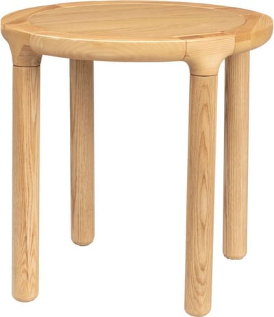 Zuiver Storm Bijzettafel Rond 45 cm Hout Naturel