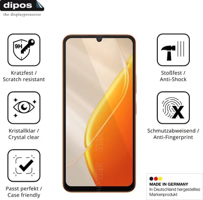 dipos – 2x Pantserfolie geschikt voor Itel A200+ | 9H Screenprotector