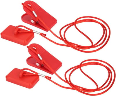 Veiligheidsslot Loopband - Veiligheidsschakelaar Machine - Fitness Veiligheid - Magnetische Aantrekkingskracht - 3 Stuks - Zwart