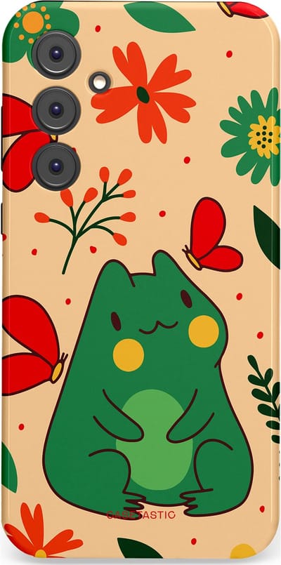 Casetastic Hoesje Geschikt voor Samsung A35 - Stijlvolle Beschermende Duo-layer Case - Kikkerkus