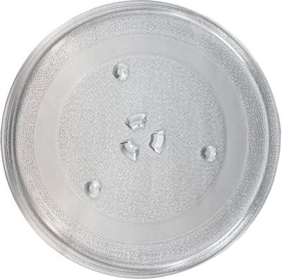 Glazen draaiplateau ø 28,8 cm geschikt voor magnetron / oven | Past op veel merken dankzij universele maatvoering | Aandrijving met 3 nokken (meet nauwkeurig deze maat) | Alternatief voor Samsung DE74-20102D | Multaparts® huismerk