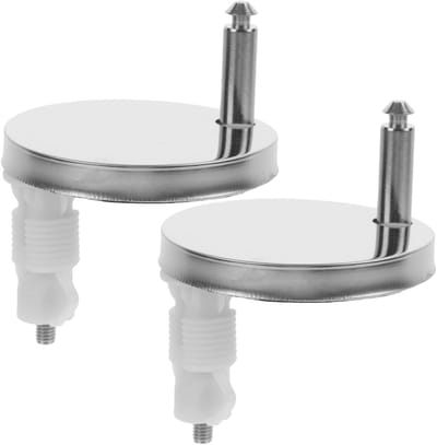 Toiletzitting Bevestigingsset - Vervangende Schroeven - Toilet Reparatie - Snelkoppelingen - 2-pack - Zilver