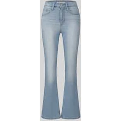 Slim fit bootcut-jeans van katoenmix model '725®'