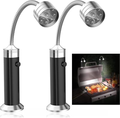 Licht - Noodlamp - BBQ verlichting - Noodlamp bij stroomuitval - Kampeerlamp - Noodpakket Lamp - Grillverlichting - Buiten verlichting - Magnetische verlichtingsset - Verstelbare lamp - Werkt op batterijen - Voor buiten - Voor barbecue - Voor thuis
