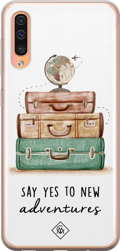 Casimoda® hoesje - Geschikt voor Samsung A50/A30s - Wanderlust - Backcover - Siliconen/TPU - Multi