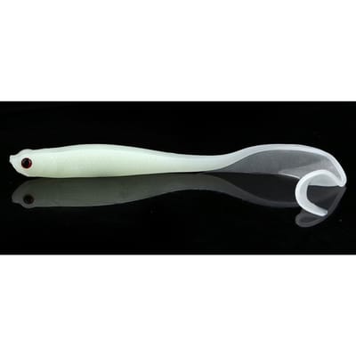 5 pièces Tête Rouge Poisson Artificiel Appât de Pêche Souple Leurre de Pêche Matériel (tête rousse) White