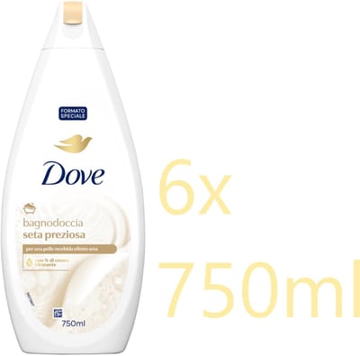 Dove douchegel - Silk - 6 x 750ml - Voordeelverpakking