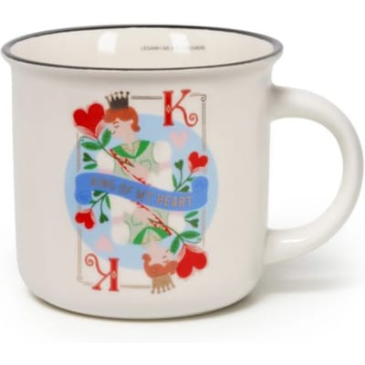 Legami valentijnsdag cup-puccino koffiebeker porselein - king