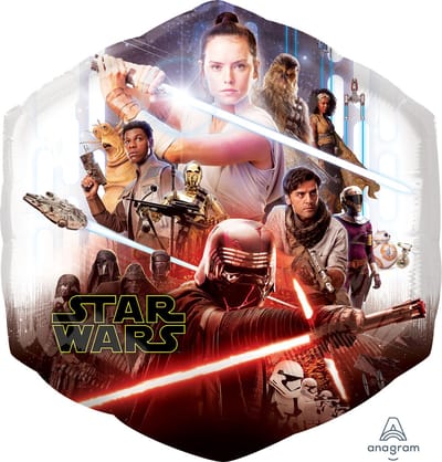 Amscan - Star Wars - Folie ballon - Skywalker - 58x55 Cm - Leeg - 1 Stuks,