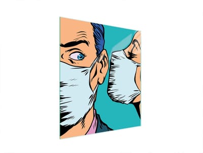 TMK ArtDeko Serie - Snijplank Van Gehard Glas - 45x52 cm - Veelzijdig Gebruik - Kleurrijke Print